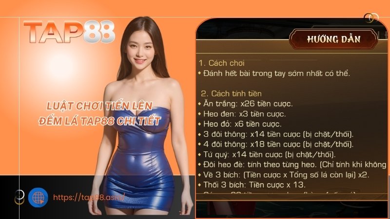 Luật chơi Tiến lên đếm lá TAP88 chi tiết Luật chơi Tiến lên đếm lá TAP88 chi tiết