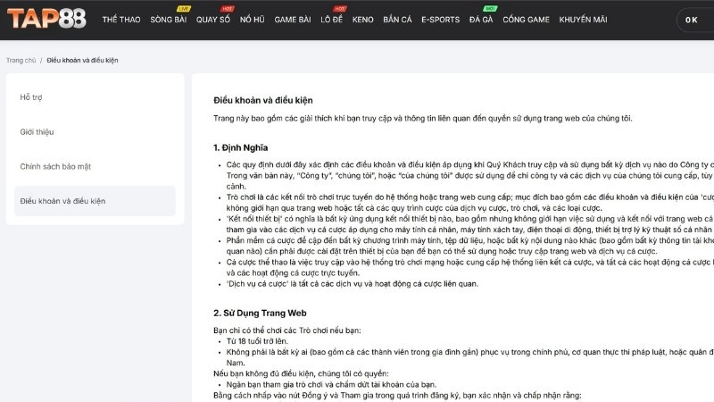 Những điều bet thủ cần chú ý khi tham gia TAP88 